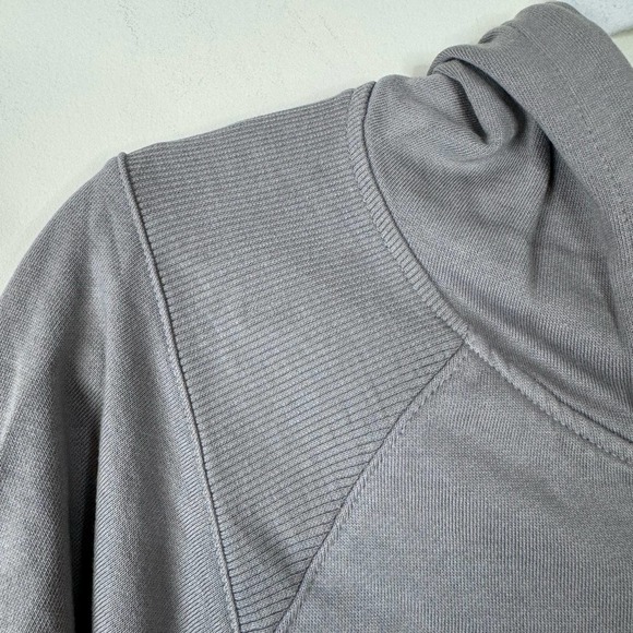 Bobi Gray Lead Rib Mix Zip Jacket NWT Size Small - Picture 4 of 9